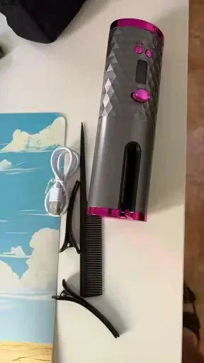 Fer à Boucler Sans Fil Portable — photo d'un client 4